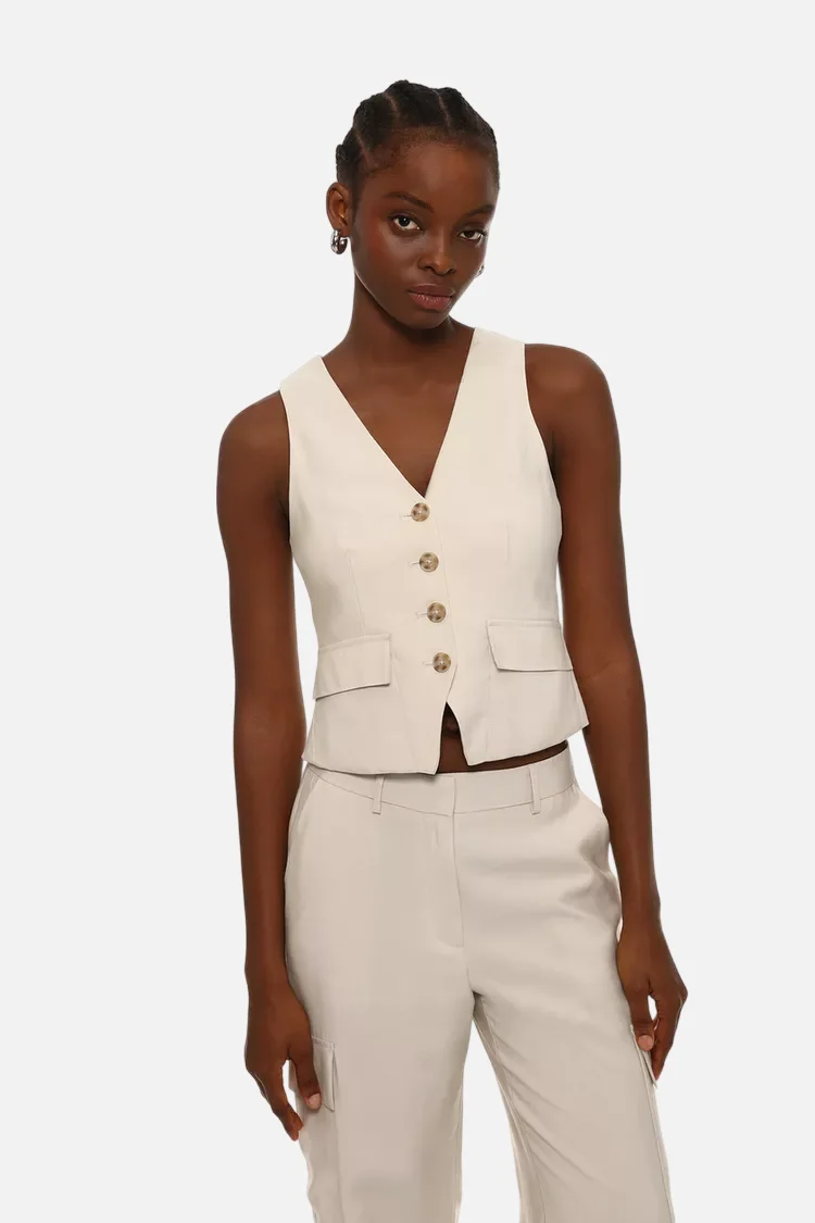 Waistcoat with pockets - Image 5